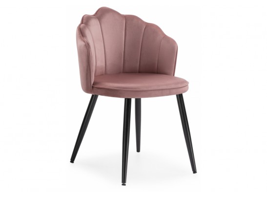 Стул на металлокаркасе Shell dark pink / black в Набережных Челнах