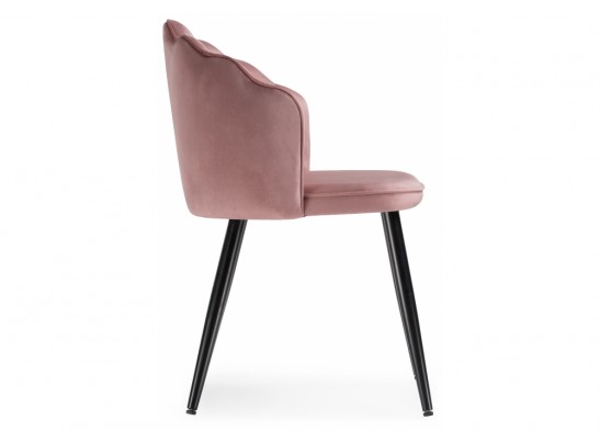 Стул на металлокаркасе Shell dark pink / black в Набережных Челнах