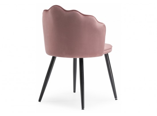 Стул на металлокаркасе Shell dark pink / black в Набережных Челнах