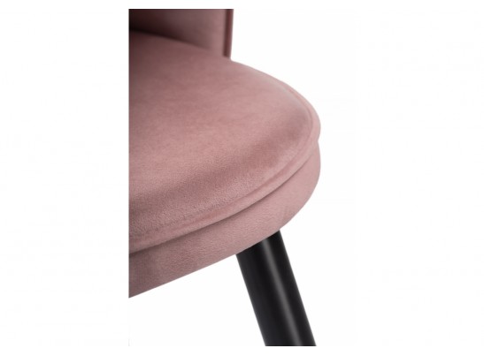 Стул на металлокаркасе Shell dark pink / black в Набережных Челнах