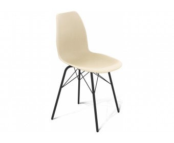 Стул на металлокаркасе SHT-ST29/S64 бежевый ral1013 / черный муар