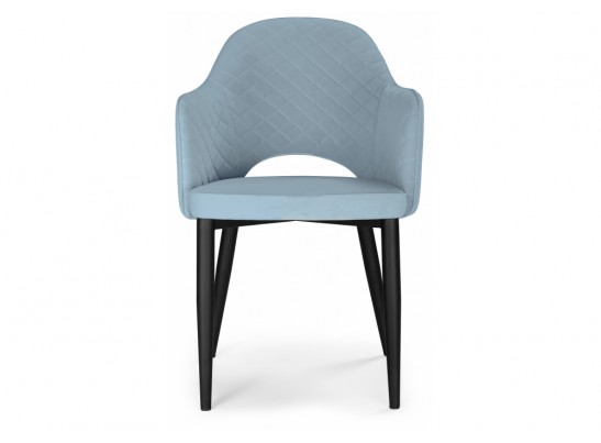 Стул на металлокаркасе Vener light blue / black в Набережных Челнах