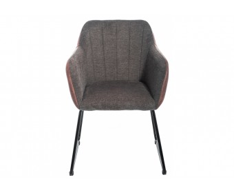 Стул Stef grey / dark red