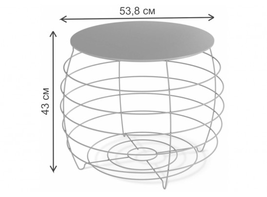Журнальный столик SHT-CT77 каттара / графит муар в Набережных Челнах