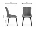 Стул на металлокаркасе Lado white / black в Набережных Челнах