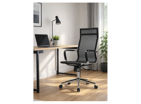 Компьютерное кресло Reus сетка черный / хром в Набережных Челнах