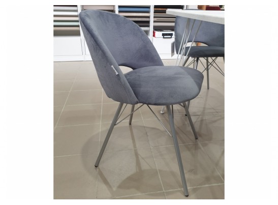 Стул на металлокаркасе SHT-ST34/S37 платиново-серый / хром лак в Набережных Челнах