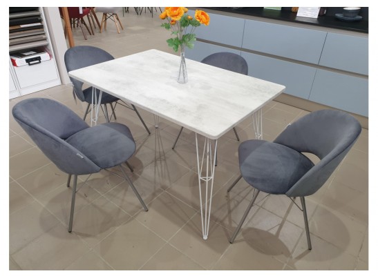 Стул на металлокаркасе SHT-ST34/S37 платиново-серый / хром лак в Набережных Челнах