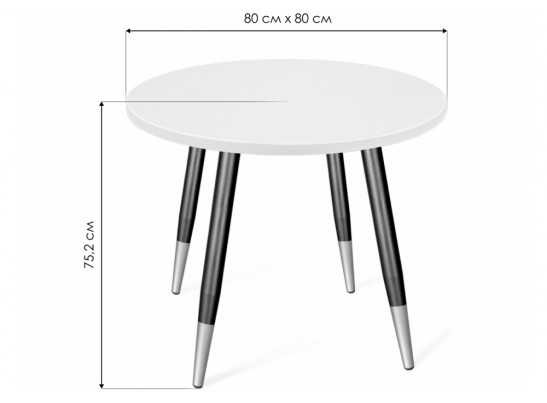 Деревянный стол SHT-TU14/МДФ 80 бетон светлый / чёрный муар / золото в Набережных Челнах