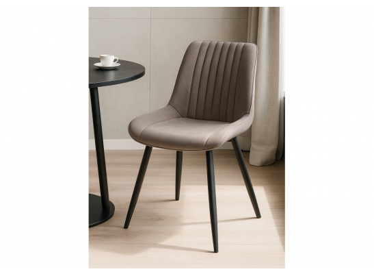 Стул на металлокаркасе Вейв латте / черный в Набережных Челнах