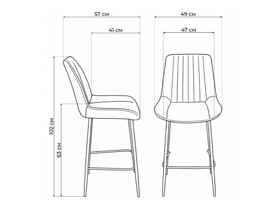 Полубарный стул Седа бежевый (zd 210) / золотой в Набережных Челнах