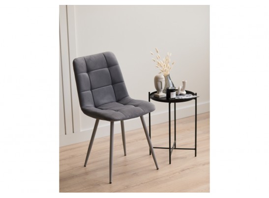 Стул на металлокаркасе Чилли темно-серый / серый в Набережных Челнах