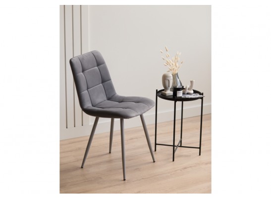 Стул на металлокаркасе Чилли темно-серый / серый в Набережных Челнах