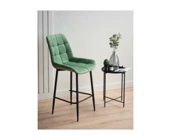 Полубарный стул Челси фисташковый (zd 651) / черный