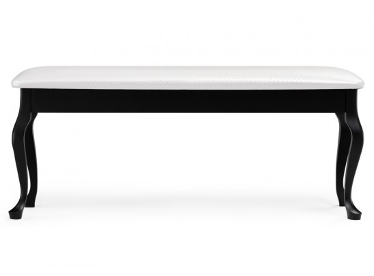 Банкетка Хиль черная / кожзам белый пунто в Набережных Челнах