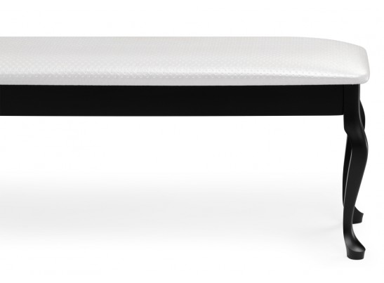 Банкетка Хиль черная / кожзам белый пунто в Набережных Челнах