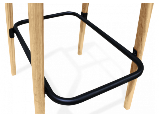 Барный стул SHT-ST19/S94 черный / прозрачный лак в Набережных Челнах