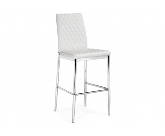 Барный стул Teon white / chrome