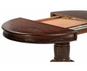 Деревянный стол Альфред круглый орех / коричневая патина в Набережных Челнах