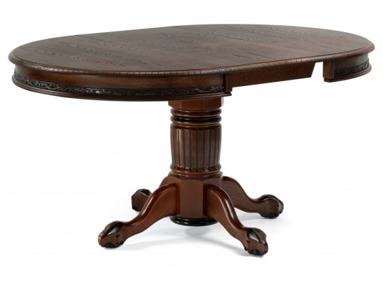 Деревянный стол Альфред 110(160)х110х80 орех / коричневая патина в Набережных Челнах