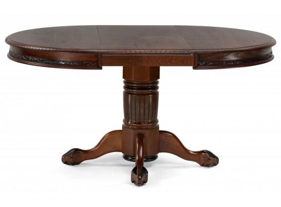 Деревянный стол Альфред 110(160)х110х80 орех / коричневая патина в Набережных Челнах