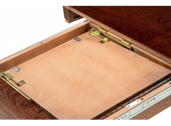 Деревянный стол Альфред 110(160)х110х80 орех / коричневая патина в Набережных Челнах