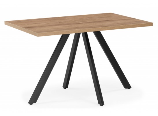 Деревянный стол Райн 32 116(160)x77 раздвижной дуб табачный / черный в Набережных Челнах