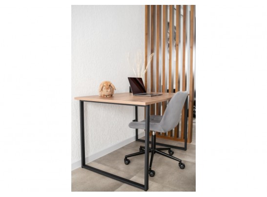 Деревянный стол Лиман 117 х 77 дуб крафт табачный / черный матовый в Набережных Челнах