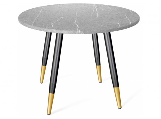 Деревянный стол SHT-TU14/90 черный муар / золото / серый мрамор в Набережных Челнах