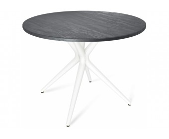 Деревянный стол SHT-TU30/90 белый / каменный уголь