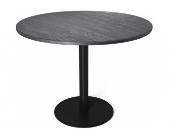 Деревянный стол SHT-TU43/TT 90 МДФ черный муар / каменный уголь