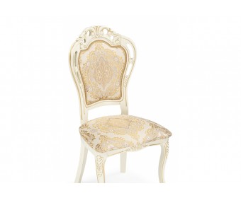 Деревянный стул Bronte молочный / патина