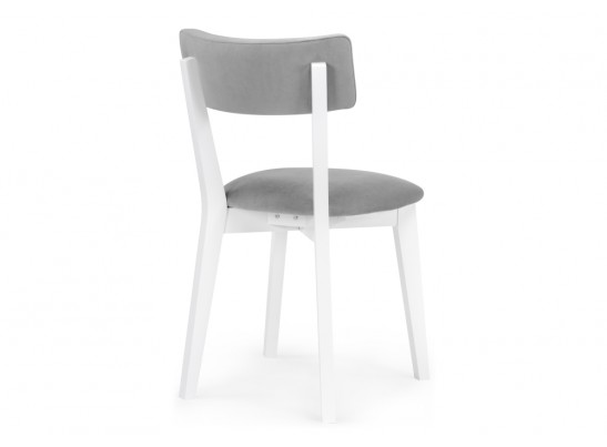 Деревянный стул Гилмар серый велюр / белый в Набережных Челнах