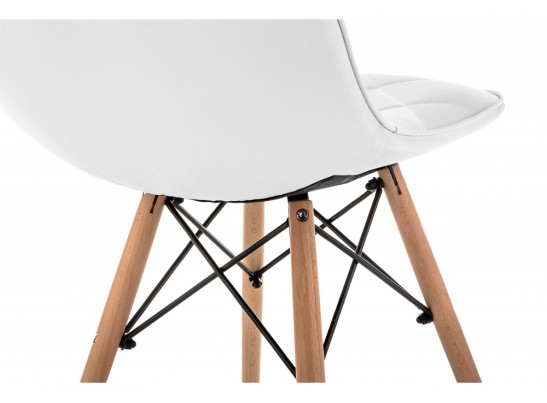 Деревянный стул Kvadro 1 white / wood в Набережных Челнах