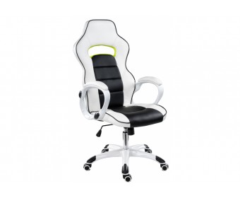 Компьютерное кресло Lider черно-белое