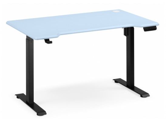 Компьютерный стол Маркос 140х80 голубой / черный в Набережных Челнах
