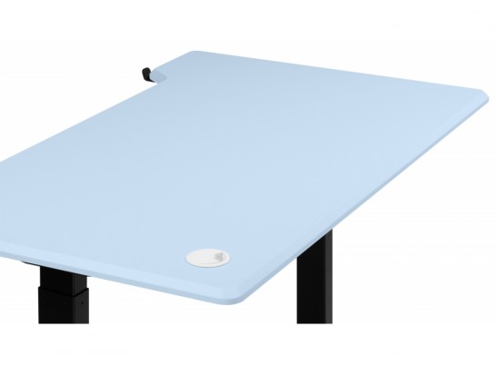 Компьютерный стол Маркос 140х80 голубой / черный в Набережных Челнах