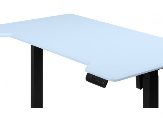 Компьютерный стол Маркос 140х80 голубой / черный в Набережных Челнах