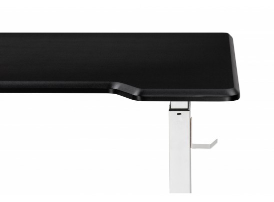 Компьютерный стол Маркос с механизмом подъема 120х75х75 черная шагрень / белый в Набережных Челнах