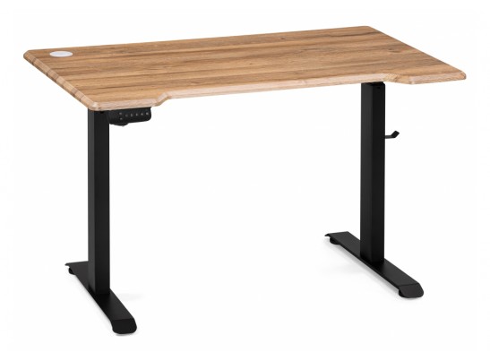 Компьютерный стол Маркос с механизмом подъема 120х75х75 дуб вотан / черный в Набережных Челнах