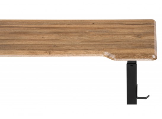 Компьютерный стол Маркос с механизмом подъема 120х75х75 дуб вотан / черный в Набережных Челнах