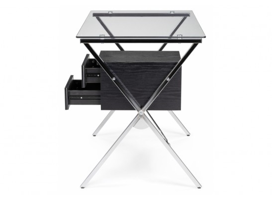 Компьютерный стол Monki black / chrome в Набережных Челнах