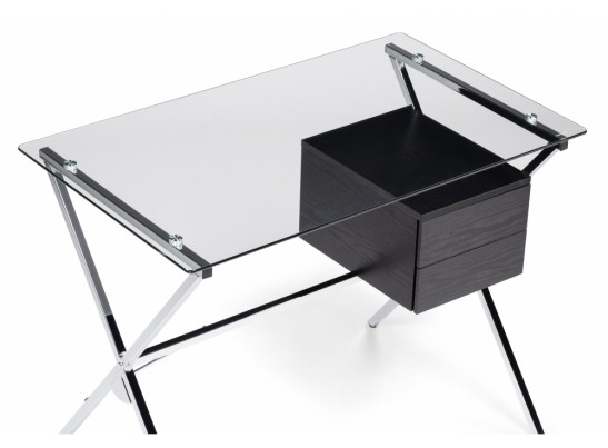 Компьютерный стол Monki black / chrome в Набережных Челнах