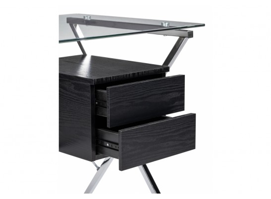 Компьютерный стол Monki black / chrome в Набережных Челнах