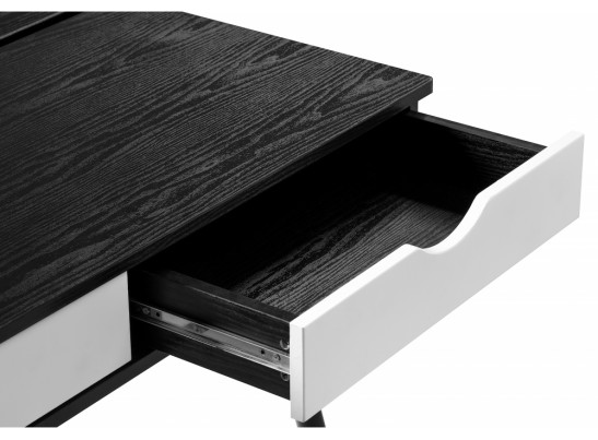 Компьютерный стол Soho black grained / white в Набережных Челнах