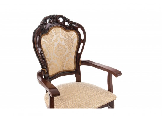 Кресло Bronte вишня / бежевый патина в Набережных Челнах
