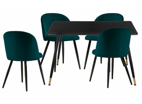 Обеденная группа Cельда black / green в Набережных Челнах