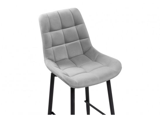 Полубарный стул Алст К крутящийся светло-серый / черный в Набережных Челнах