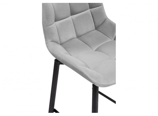 Полубарный стул Алст К крутящийся светло-серый / черный в Набережных Челнах