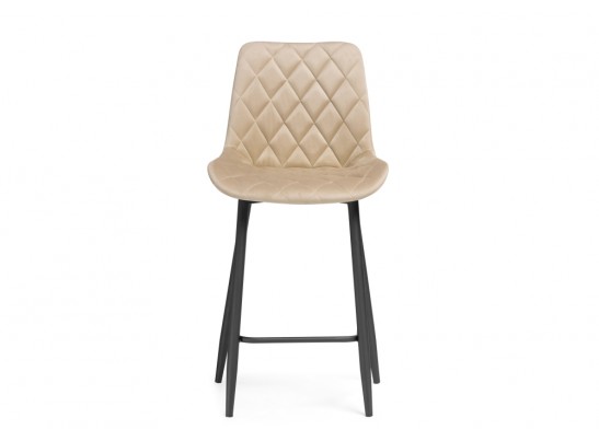 Полубарный стул Баодин велюр бежевый / черный в Набережных Челнах